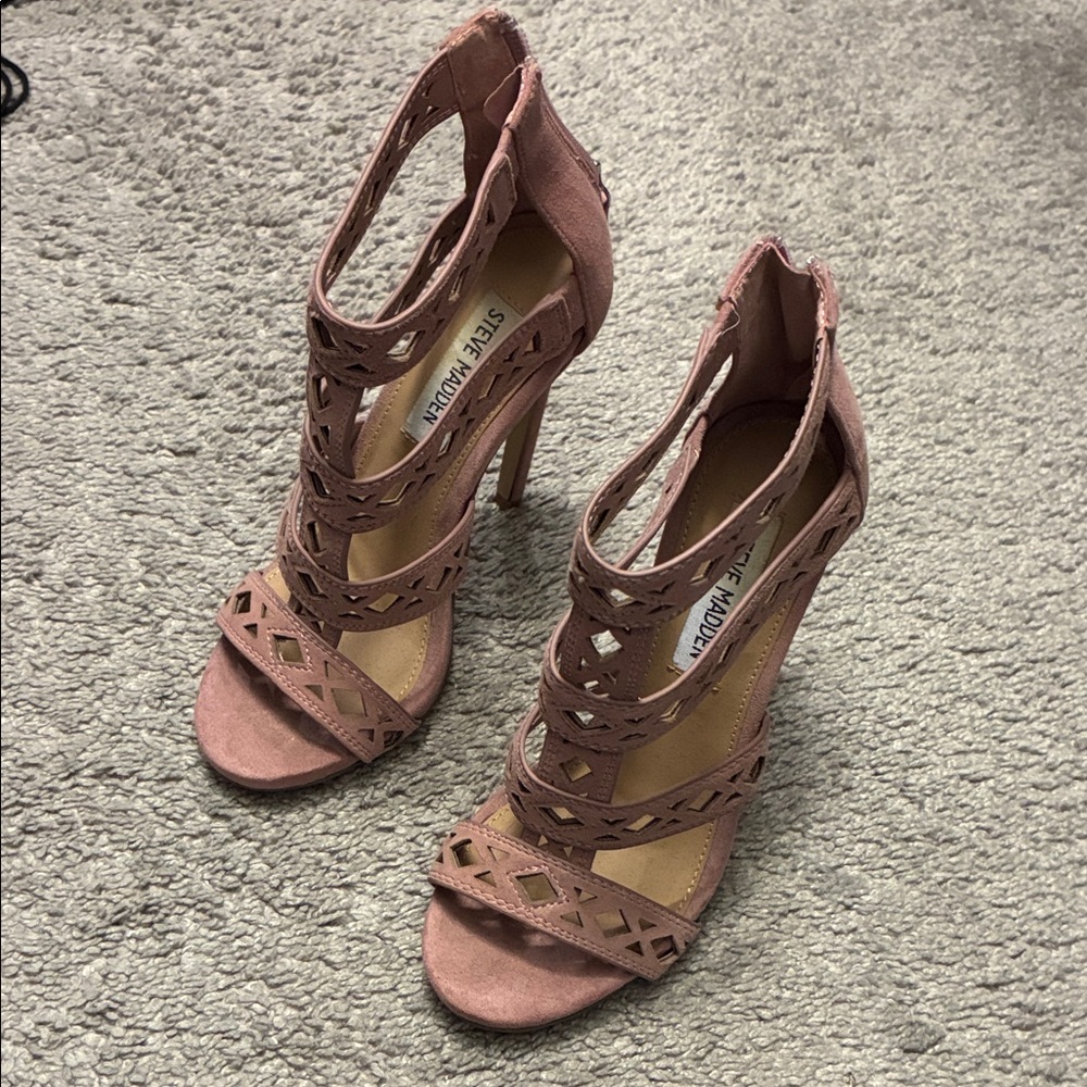 Steve Madden Women's Pink Strappy Heels Size 5